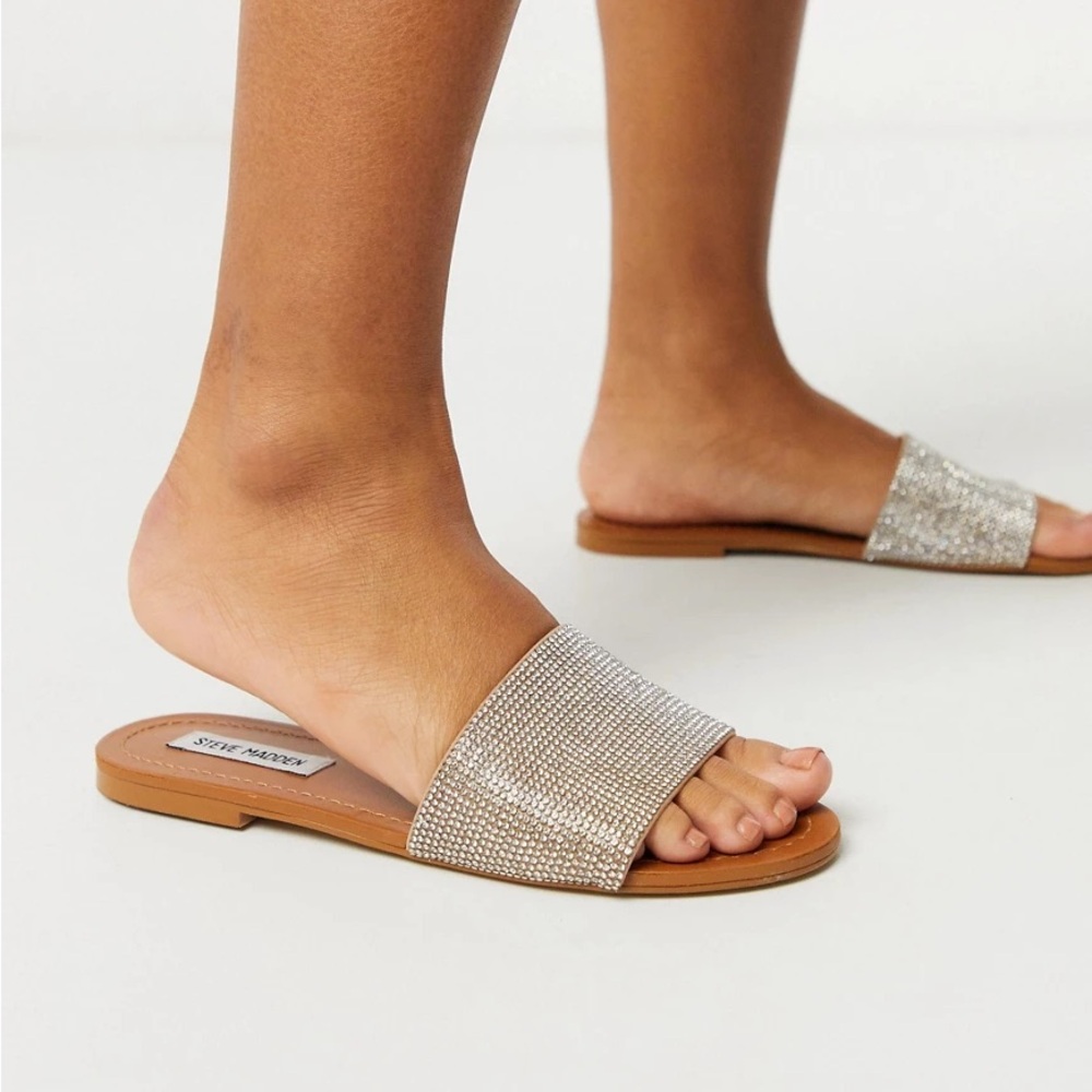 Steve Madden Rhinestone Sandals - Picture 3 of 6